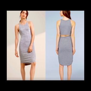 Aritzia Wilfred Free yasmin dress grey Med